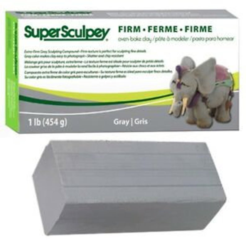 Super Sculpey Firm - Gray 454 Gr