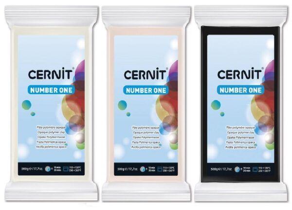 Cernit Number One serie polymer clay, 500g (1.1 lb)